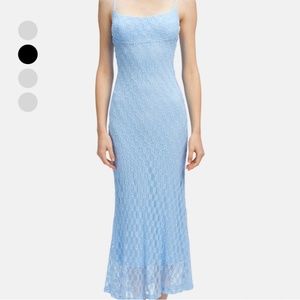 BARDOT Adoni Mesh Dress Cornflower